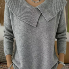 Yareli™ | Elegant Collar Knit Jumper