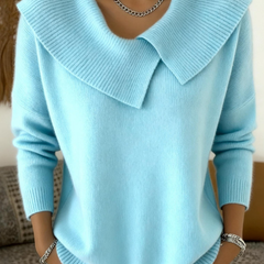 Yareli™ | Elegant Collar Knit Jumper