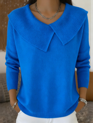 Yareli™ | Elegant Collar Knit Jumper