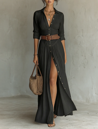Camille™ Linen Blend Maxi Dress