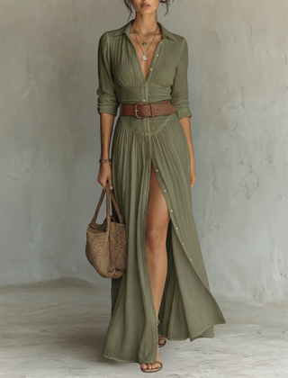 Camille™ Linen Blend Maxi Dress