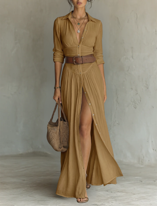 Camille™ Linen Blend Maxi Dress