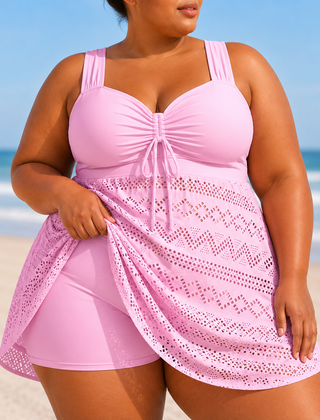 Rosie | Plus Size Elegant Swim Dress Set