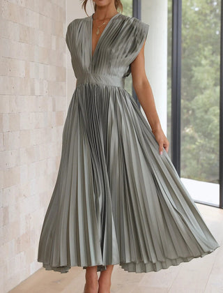 Ottavia™ Elegant Pleated Maxi Dress