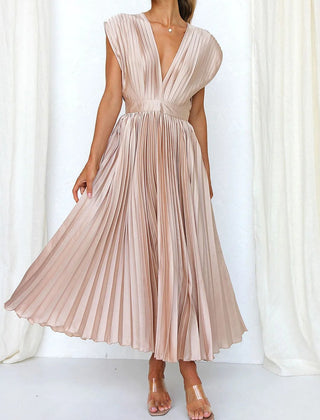 Ottavia™ Elegant Pleated Maxi Dress