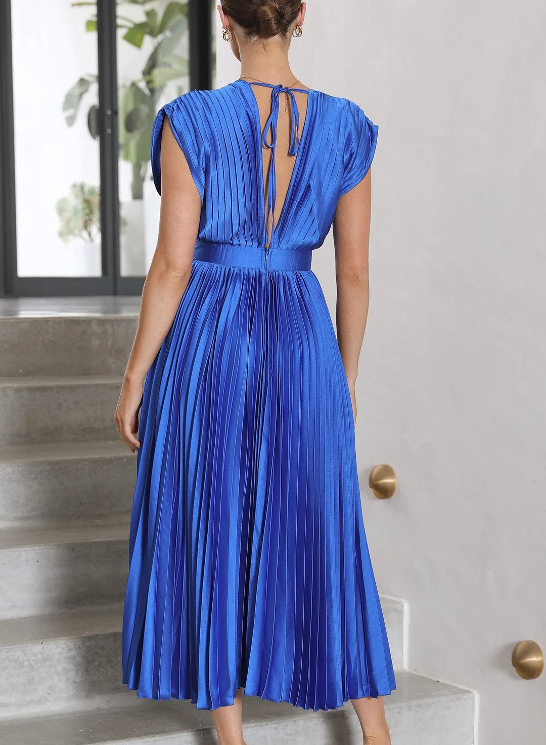 Ottavia™ Elegant Pleated Maxi Dress