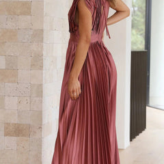 Ottavia™ Elegant Pleated Maxi Dress