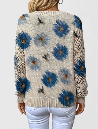 Kaiti™ - Elegant Floral Sweater