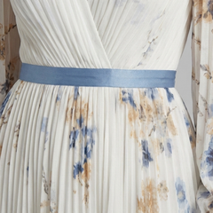 Lavinia™ Long Sleeve V Neck Floral Maxi Dress