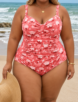 Erin | Plus Size Ruched One-Piece Swimsuit