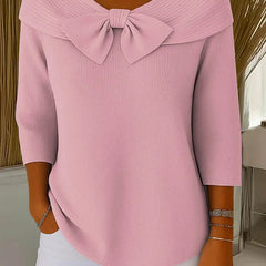 Remi™ Elegant Knitted Bow Top