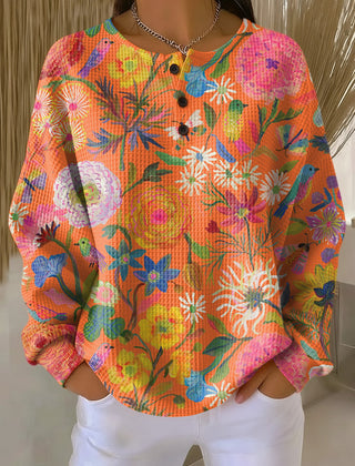 Guinevere™ - Sweater with Colorful Floral Print