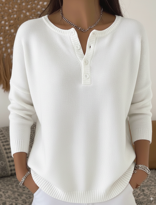 Monica Classic Button Knit Sweater