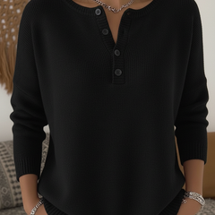 Monica Classic Button Knit Sweater