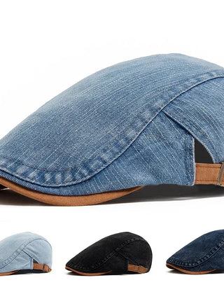 Kian™ Premium Denim Flat Cap