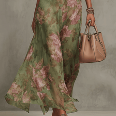 Adèle™ Floral Halter Maxi Dress