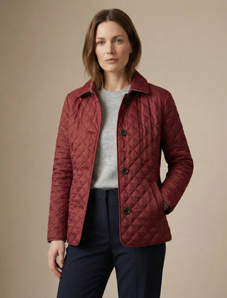 Olive™ Quilted Button-Up Jacket