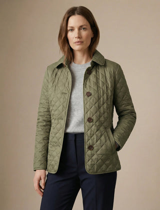 Olive™ Quilted Button-Up Jacket