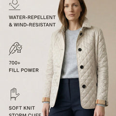 Olive™ Quilted Button-Up Jacket