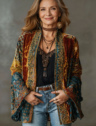 Darcy™ Boho Embroidered Kimono Cardigan