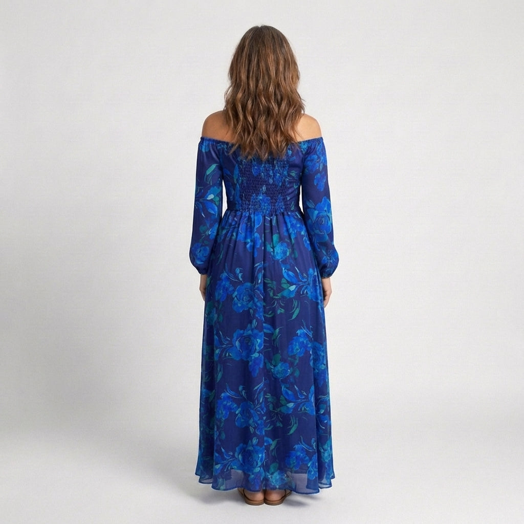 Aspen™ Off Shoulder Floral Maxi Dress