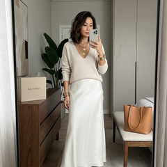 Isolde™ Knit & Satin Ensemble
