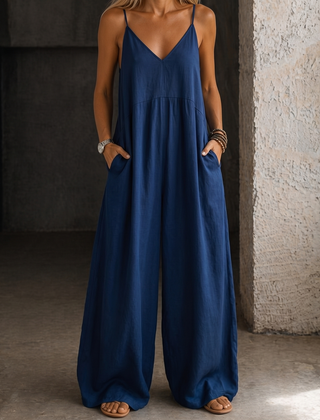 Laney | Denim Wide-Leg Jumpsuit