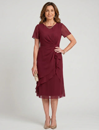 Blake™ Elegant Chiffon Draped Dress