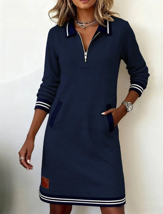 Saylor™ Zip Collar Sweatshirt Dress