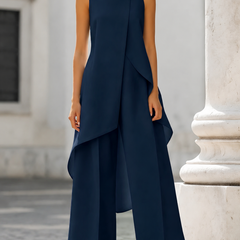 Annabella™ Elegant Drape Long Jumpsuit