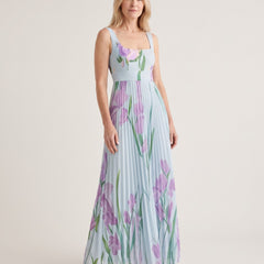 Barbara Garden Elegance Dress - Light Blue