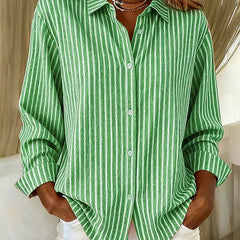 Louise Effortless Striped Knit Cardigan