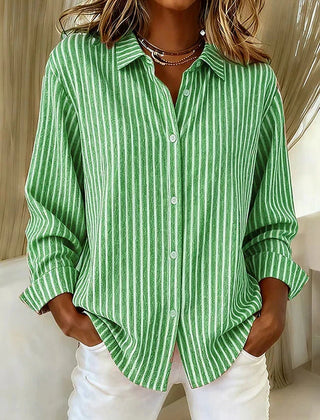 Louise Effortless Striped Knit Cardigan