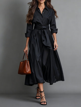 Marise™ Elegant Maxi Dress with Bow Detail