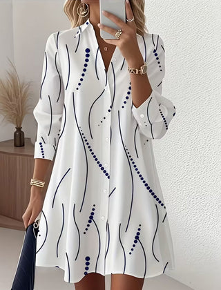 Juliette™ Wavy Collar A-Line Dress