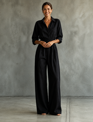 Monroe™ Wide-Leg Shirt Jumpsuit