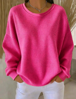 Scarlet Cozy Waffle Knit Jumper