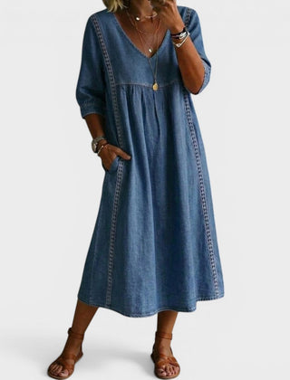 Esther™ Elegant Denim Dress