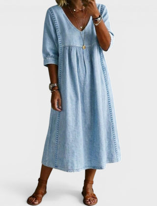Esther™ Elegant Denim Dress