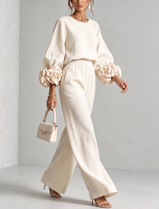 Roselyn™ Floral Cuff Two-Piece Set