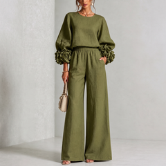 Roselyn™ Floral Cuff Two-Piece Set