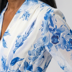 Lillian™ Floral Long Sleeve Wrap Maxi Dress