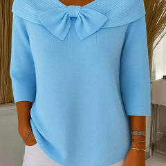 Giana Elegant Bow Knit Jumper