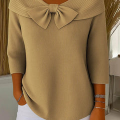 Giana™ | Elegant Bow Knit Jumper