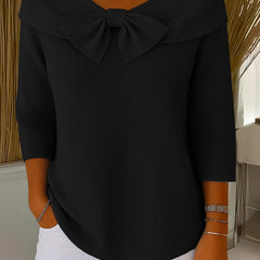 Giana Elegant Bow Knit Jumper