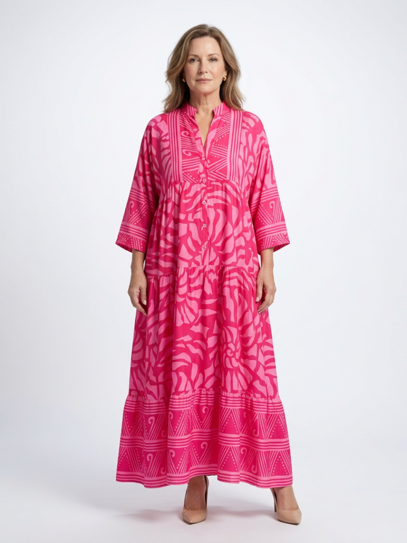 Marielle™ Button Front Midi Dress