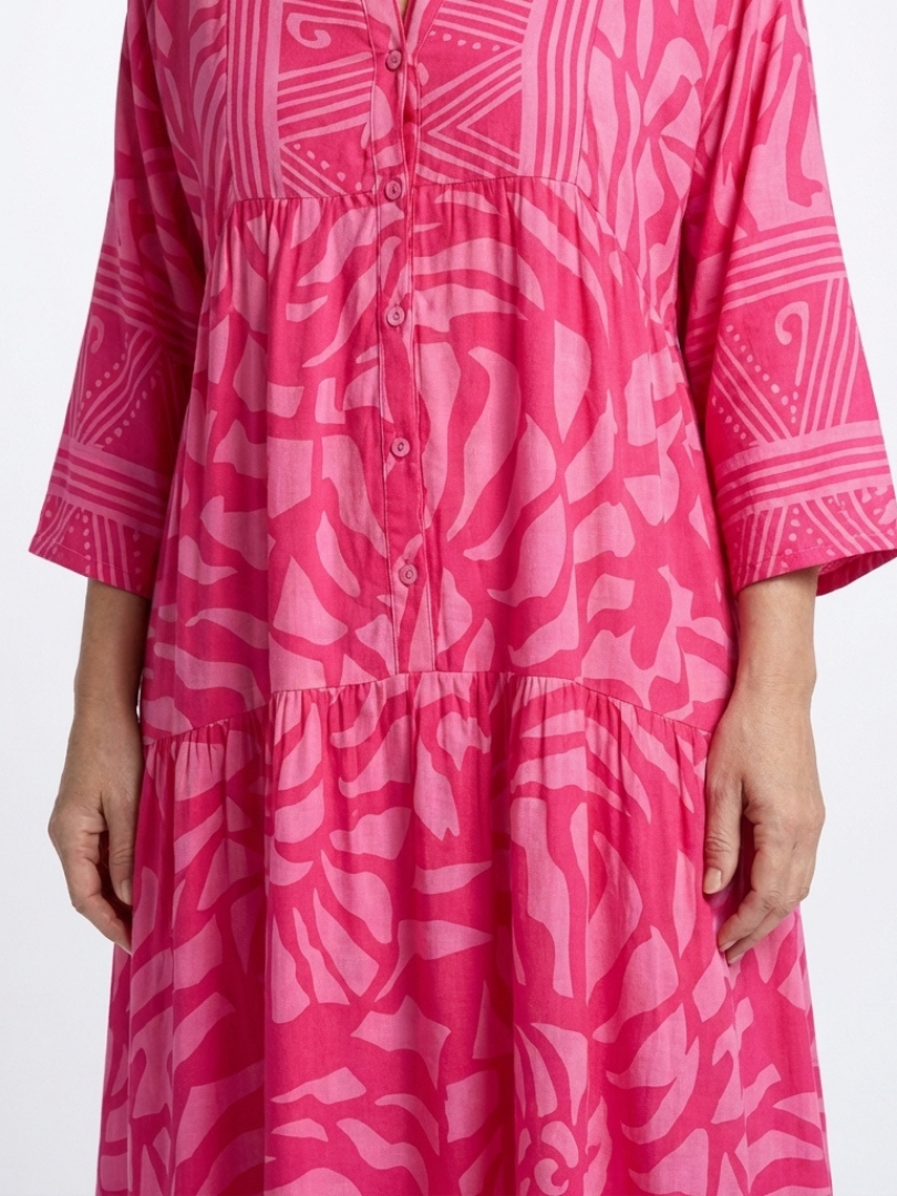 Marielle™ Button Front Midi Dress