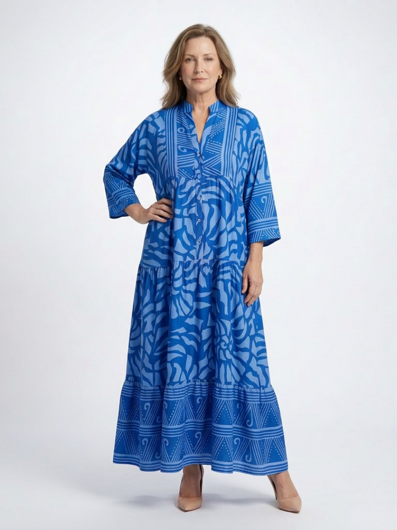 Marielle™ Button Front Midi Dress