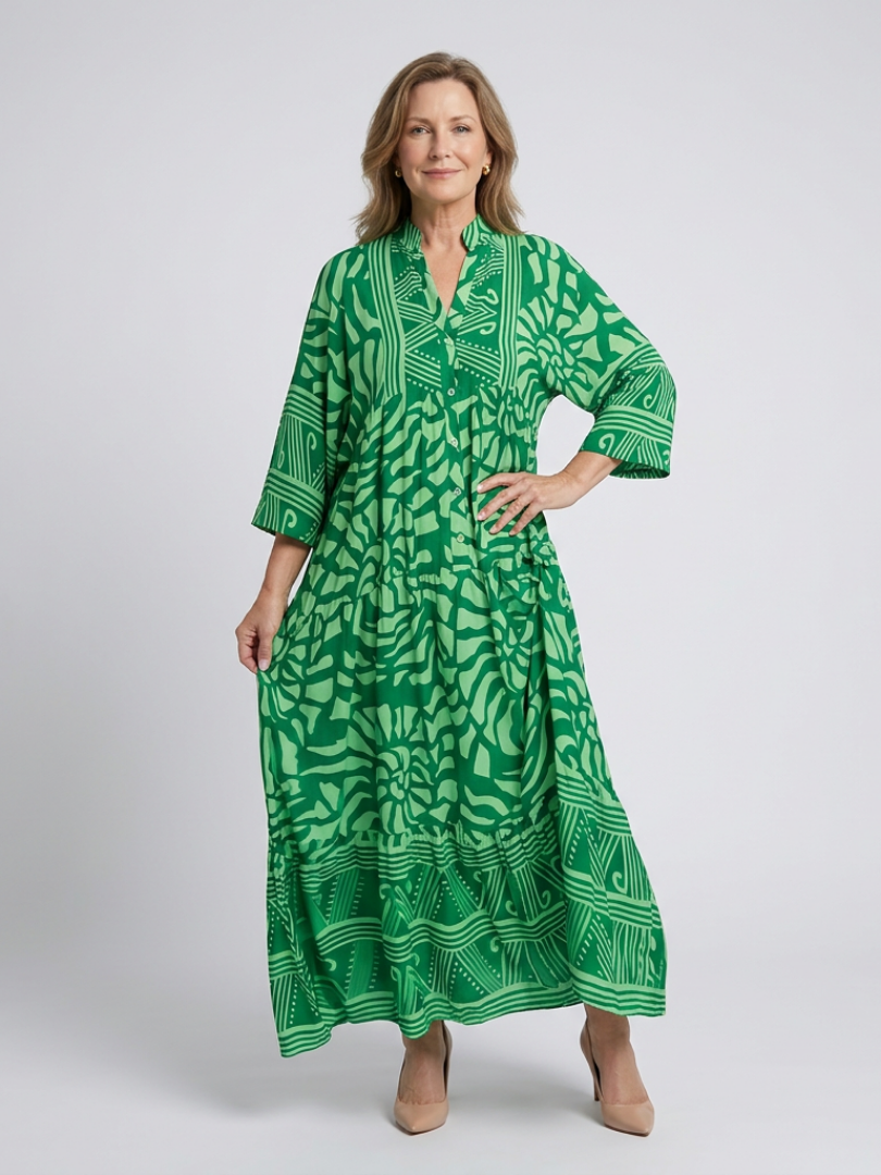 Marielle™ Button Front Midi Dress