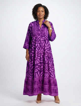 Marielle™ Button Front Midi Dress